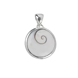 242018200164 Anhänger Shivas Auge (23mm), rund, 3,4cm, rhodiniert | Marco Schreier