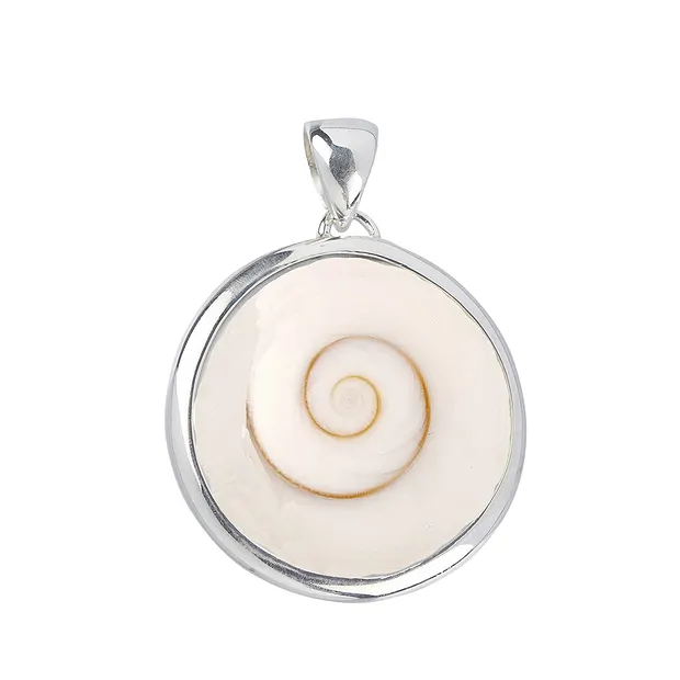 Ciondolo Occhio di Shiva (23 mm), rotondo, 3,4 cm, rodiato | Marco Schreier