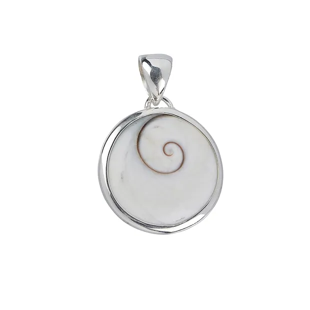 Ciondolo Occhio di Shiva (23 mm), rotondo, 3,4 cm, rodiato | Marco Schreier
