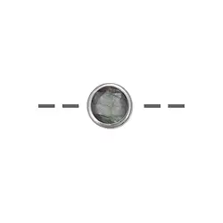 242018210005 Ciondolo solitario Labradorite (scura) (10 mm), sfaccettato, 1,2 cm, rodiato | Marco Schreier