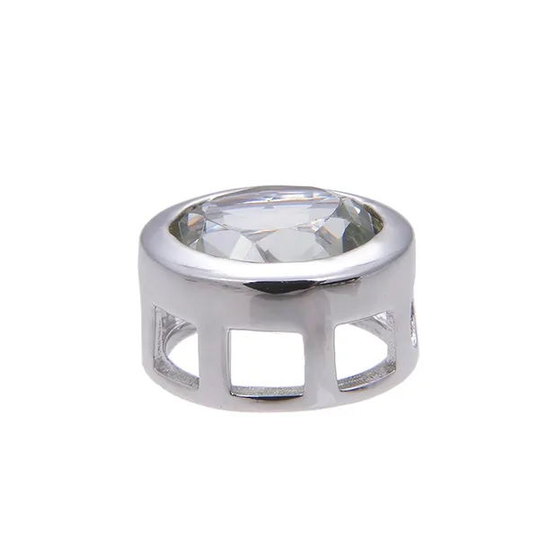 Ciondolo solitario Prasiolite (10 mm), sfaccettato, 1,2 cm, rodiato | Marco Schreier