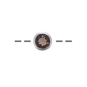 Anhänger Solitär Rauchquarz, facettiert, 1,2cm, rhodiniert | Marco Schreier