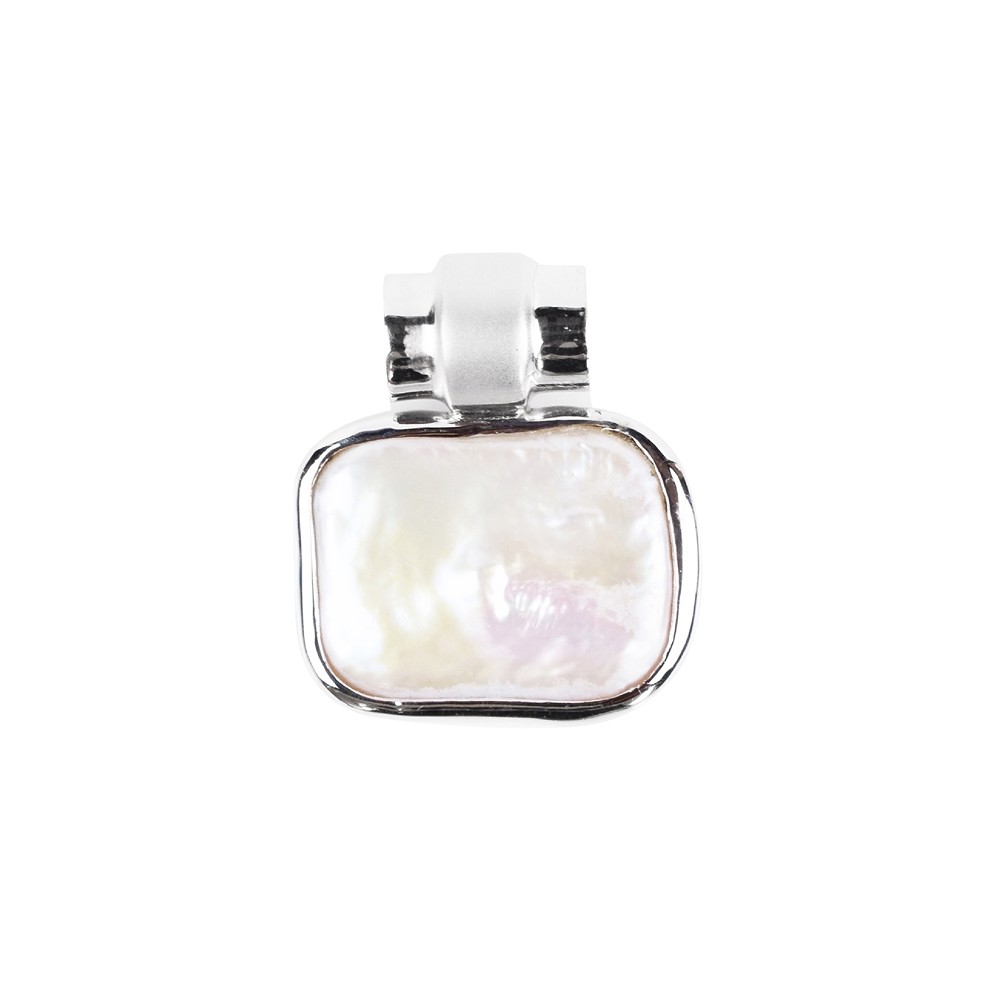 Colgante de perla rectangular, 2,3 x 3,0 cm, rodinado | Marco Schreier