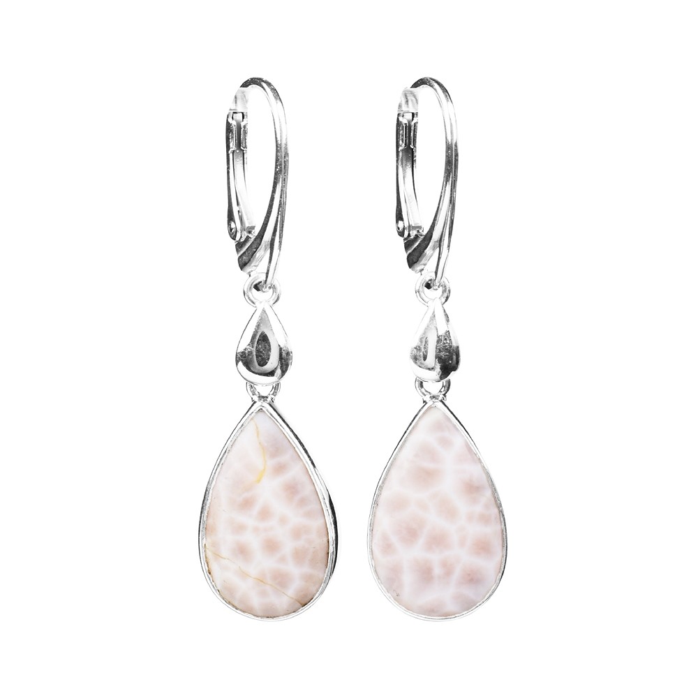 Anhänger Natrolith Tropfen, 4,8cm, rhodiniert | Edelsteine, Heilsteine & Schmuck