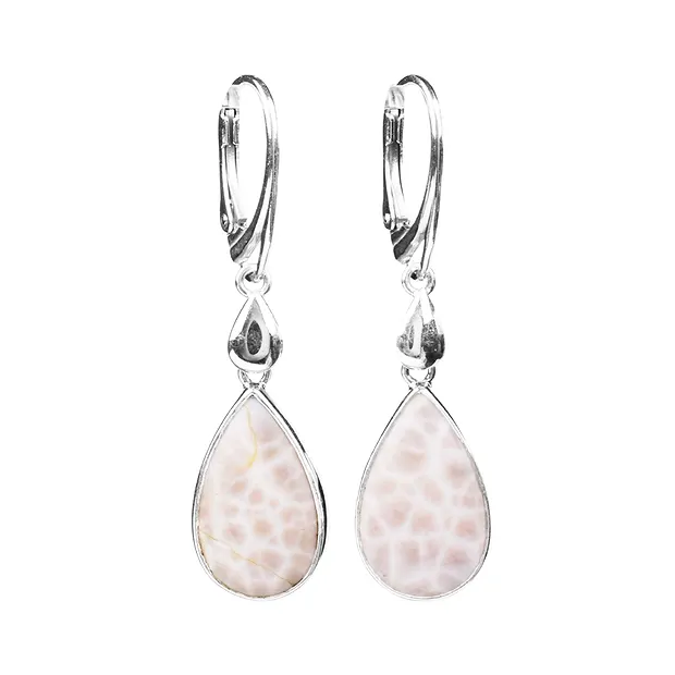 Anhänger Natrolith Tropfen, 4,8cm, rhodiniert | Edelsteine, Heilsteine & Schmuck