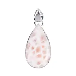 242018210339 Anhänger Natrolith Tropfen, 4,8cm, rhodiniert | Edelsteine, Heilsteine & Schmuck