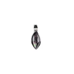 242018210520 Mother of Pearl (dark) Marquise pendant, 2.7 cm, rhodiniert | Marco Schreier