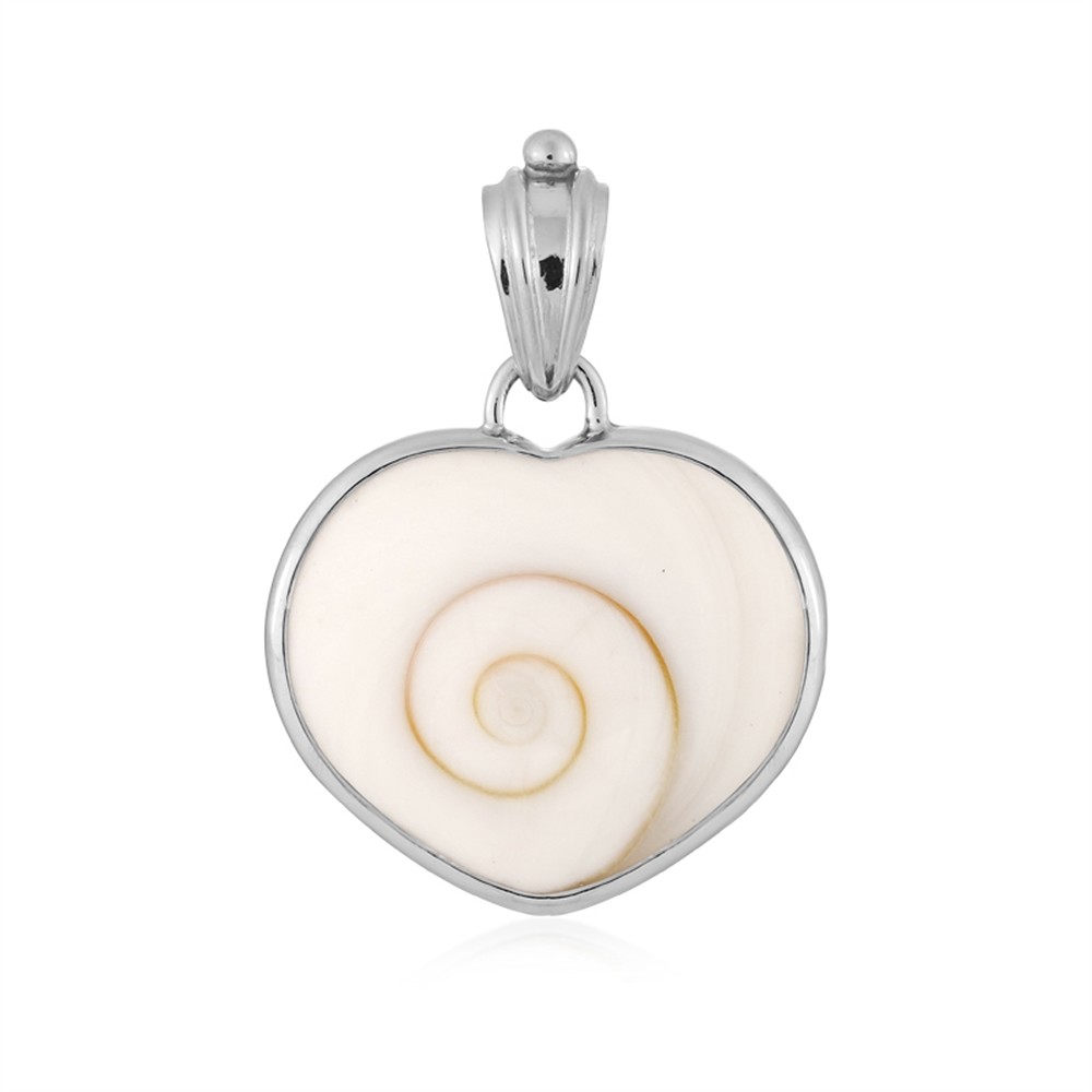 Anhänger Shivas Auge (22 x 20mm), Herz, 3,3cm, rhodiniert | Marco Schreier