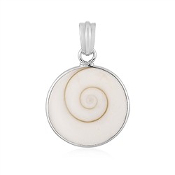 242018240026 Shiva's Eye pendant (22mm), round, 3.6cm, rhodiniert | Marco Schreier