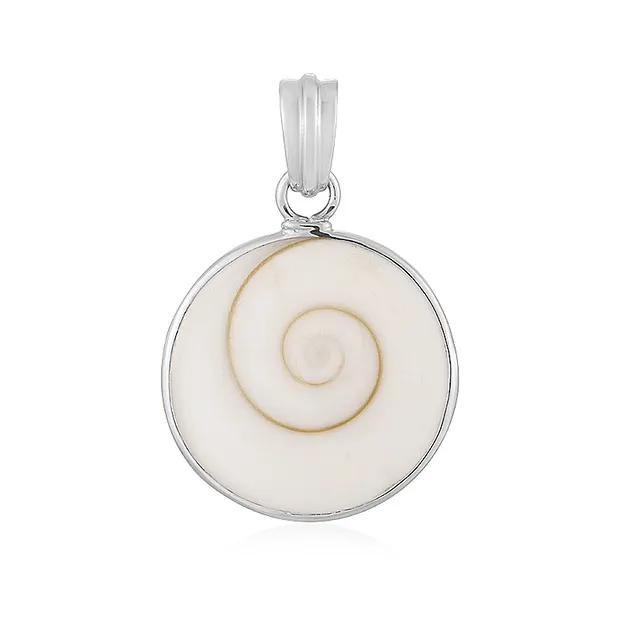 Shiva's Eye pendant (22mm), round, 3.6cm, rhodiniert | Marco Schreier