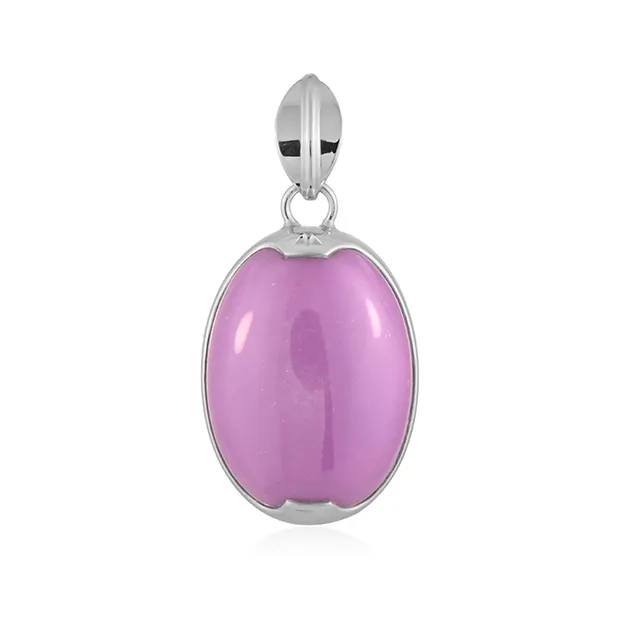 Phosphosiderite pendant, oval (25 x 18mm), 3.5cm, rhodiniert | Marco Schreier