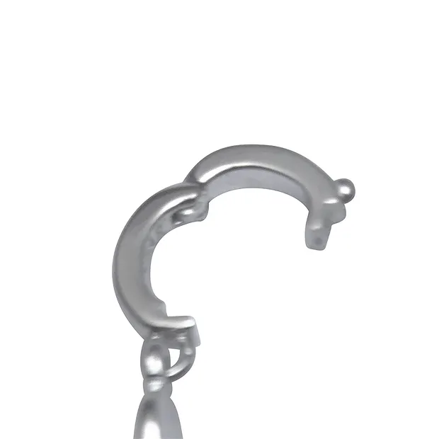 Anhänger Dino-Knochen, 4,5 - 5,0cm, rhodiniert, Vario-Clip | Marco Schreier