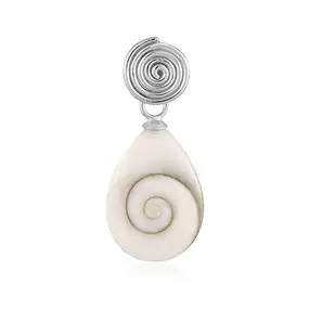 Shiva's Eye pendant (22 x 16mm), drop, 3.6cm, rhodiniert | Marco Schreier