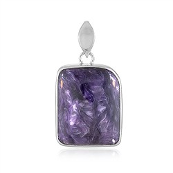 242018240146 Colgante de Charoita, forma libre (28 x 20 mm), 4,4 cm, rodinado | Marco Schreier