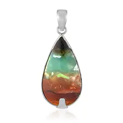 242018250071 Pendentif pierre de garut, goutte (36 x 20mm), 5,0cm, rhodié | Marco Schreier