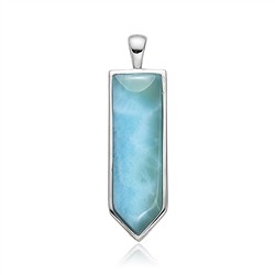 242018250116 Anhänger Larimar, Pfeil, 3,5cm, rhodiniert | GH Edelsteine, Heilsteine & Schmuck