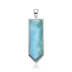 242018250116 Pendentif Larimar, flèche, 3,5cm, rhodié | Marco Schreier