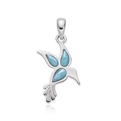 242018250144 Larimar pendant, bird (hummingbird), 2.0 cm, rhodiniert | Marco Schreier