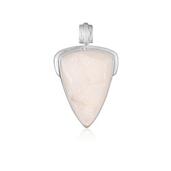 242018250290 Pendentif Agate (Druzy) Triangle (31 x 24mm), 4,3cm, rhodié | Marco Schreier
