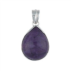 242018260007 Pendentif Sugilite, goutte, 3,6cm, rhodié | Marco Schreier