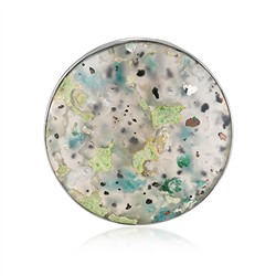 242018260011 Anhänger Venus-Chalcedon, rund, 3,4cm, rhodiniert | Marco Schreier