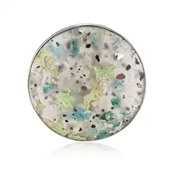 242018260011 Anhänger Venus-Chalcedon, rund (33mm), 3,4cm, rhodiniert | Marco Schreier