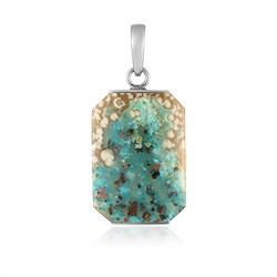 242018260017 Anhänger Venus-Chalcedon, Rechteck, 2,5cm, rhodiniert | Marco Schreier