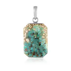 242018260017 Anhänger Venus-Chalcedon, Rechteck (25 x 18mm), 3,7cm, rhodiniert | Marco Schreier