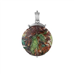 242018260075 Anhänger Venus-Chalcedon, Rund (33 mm), 4,8cm, rhodiniert | Marco Schreier