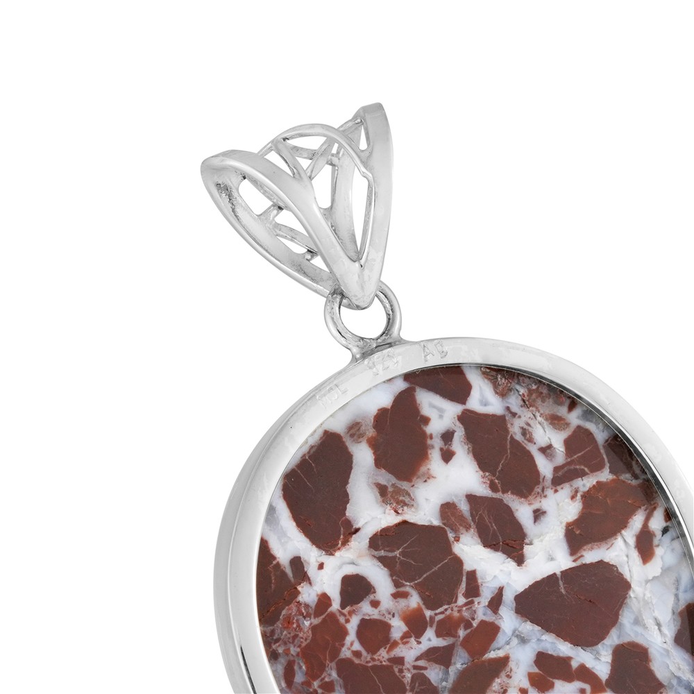 Pendentif Dragon Lace en agate, en forme de goutte, 4,8 cm, rhodié | Marco Schreier