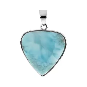 Pendentif Larimar Trillion/Triangle (20 x 19mm), 2,8cm, platiné | Marco Schreier