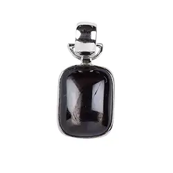 242023220213 Pendentif Hypersthen rectangle (20 x 15mm), 3,5cm, platiné | Marco Schreier