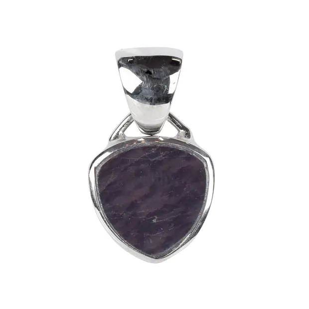 Pendentif Hypersthen Trillion (12 x 12mm), 2,3cm, platiné | Marco Schreier