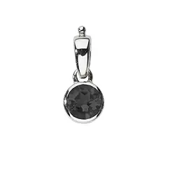 242023220291 Anhänger Spinell, rund (6mm), 1,8cm, platiniert | Marco Schreier