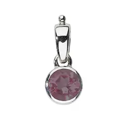 242023220295 Pendentif grenat, rond (6mm), 1,8cm, platiné | Marco Schreier