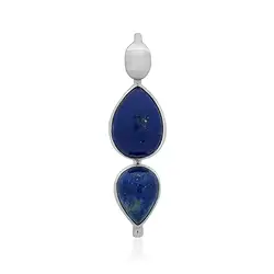 242023220362 Lapis Lazuli drop pendant (17 x 12mm, 14 x11mm), 5.0cm, platinum plated | Marco Schreier