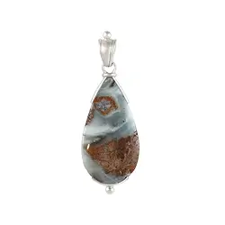 242023220457 Anhänger Pazifik-Chalcedon Tropfen (33 x 18mm), 5,0cm, platiniert | Marco Schreier