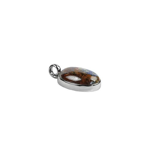 Anhänger Zarinit, Oval (25 x 18mm), 3,4cm, platiniert | Marco Schreier
