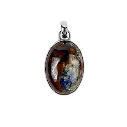 242023220495 Colgante zarinita oval (25 x 18mm), 3,4cm, platinado | Marco Schreier