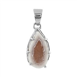 242023230251 Agate Geode pendant, oval, 3.0 - 3.5 cm | wholesaler gems & healing stones