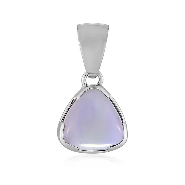 Ametrine Trillion pendant (12 x 12mm), 2.1cm, platinum plated | Marco Schreier