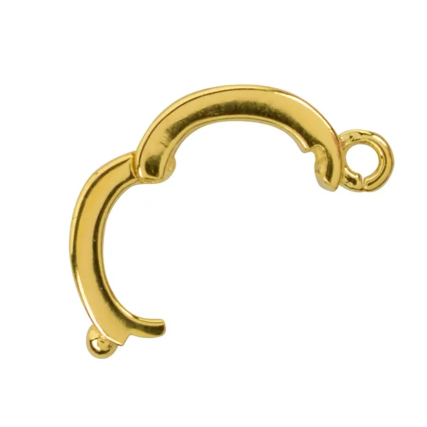 Anhänger Uwarowit, Rechteck (9 x 7mm), 2,5cm, vergoldet, Vario-Clip | Marco Schreier