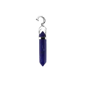 Anhänger Lapis Lazuli Stift, 5,4cm, rhodiniert, Vario-Clip | Marco Schreier