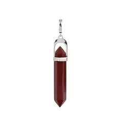 242118210001 Anhänger Carneol (gebr.) Stift, 5,4cm, rhodiniert, Vario-Clip | Marco Schreier