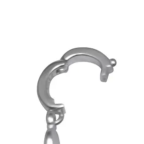 Colgante Ojo de tigre, 5,3 cm, rodinado, clip Vario | Marco Schreier
