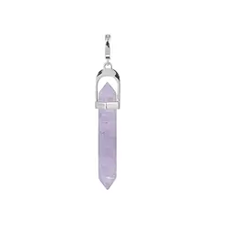 242118210009 Amethyst pin pendant, 5.4 cm, rhodiniert, Vario clip | Marco Schreier
