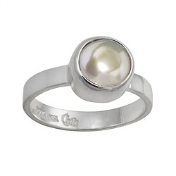 243005130343 Anillo perla blanca (8mm), talla 59 | Marco Schreier