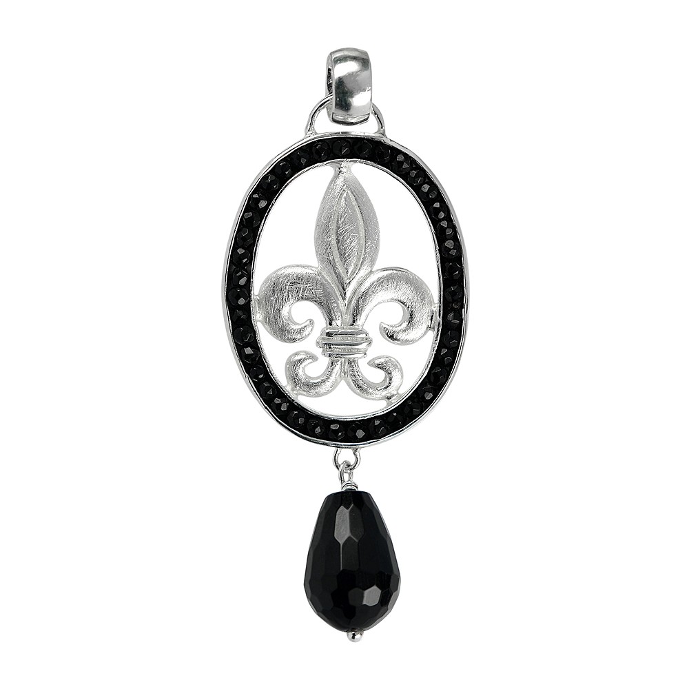 Fleur de Lys" ring, size 59 | Schreier wholesale; gems, healing stones & jewelry