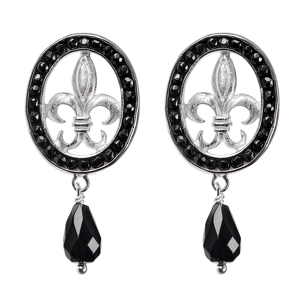 Fleur de Lys" ring, size 59 | Schreier wholesale; gems, healing stones & jewelry