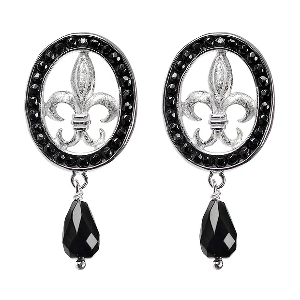 Fleur de Lys" ring, size 59 | Schreier wholesale; gems, healing stones & jewelry